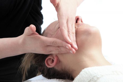 A photograph showing Japanese Facelift Massage by Dr Katerina Steventon FaceWorkshops Clinic