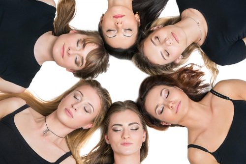 A photograph to illustrate Yoga-Parties by Dr Katerina Steventon FaceWorkshops Clinic